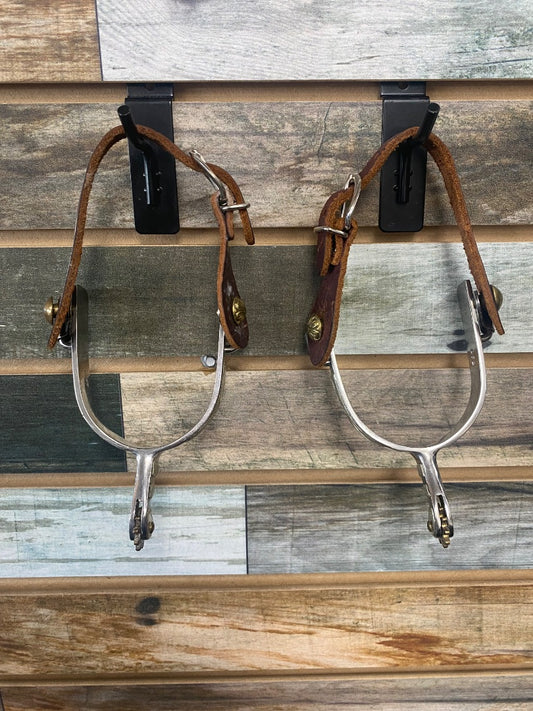 USED  Spurs W/ Silver Accents and Straps Ladies