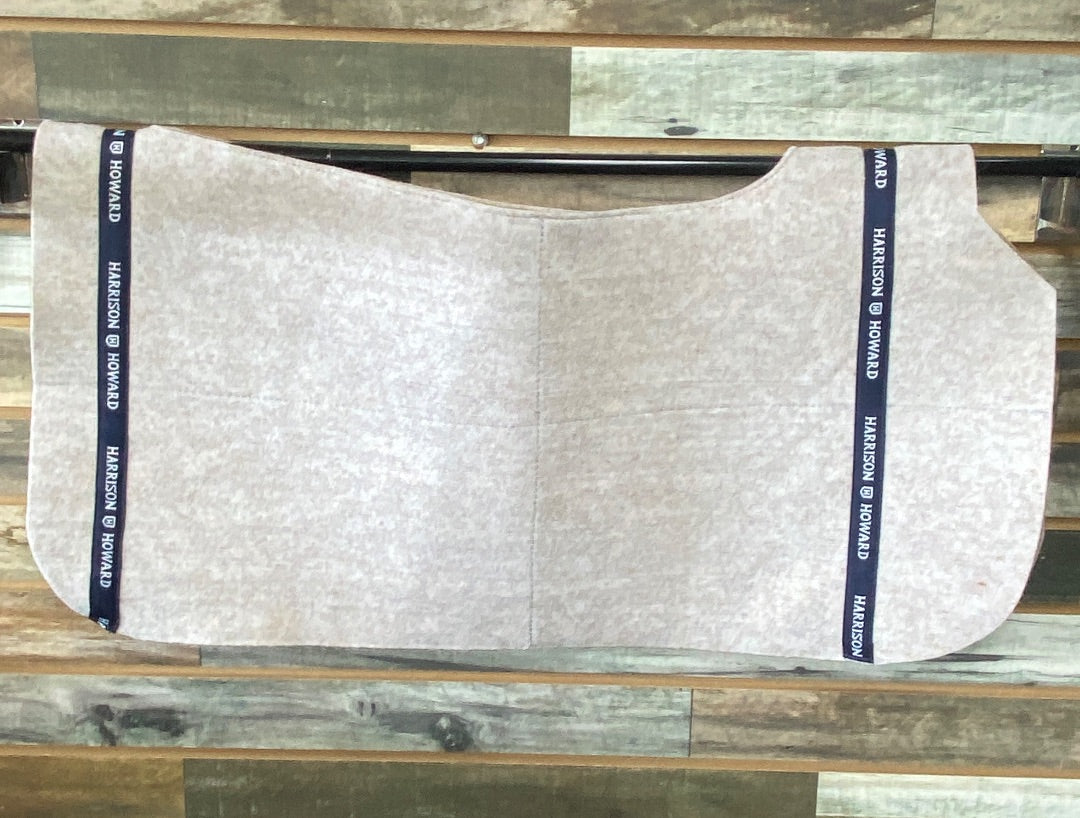USED Harrison Howard Thin Saddle Pad Liner, Wool 32 x 32” Linen