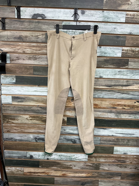 USED Devon-Aire Knee Patch Breeches Medium Tan