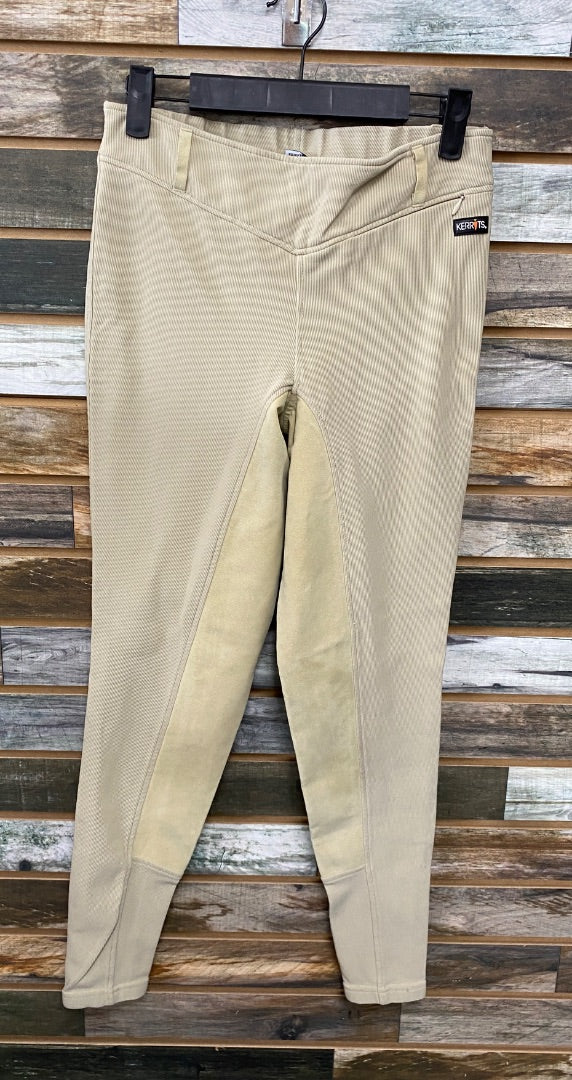 USED Kerrits Ladies English Full Seat Breeches M Tan