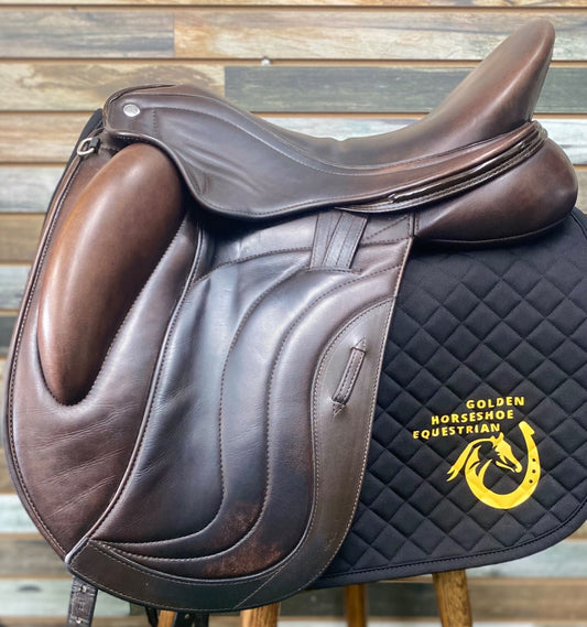 USED Patrick Saddlery Dressage Saddle 17.5 Brown