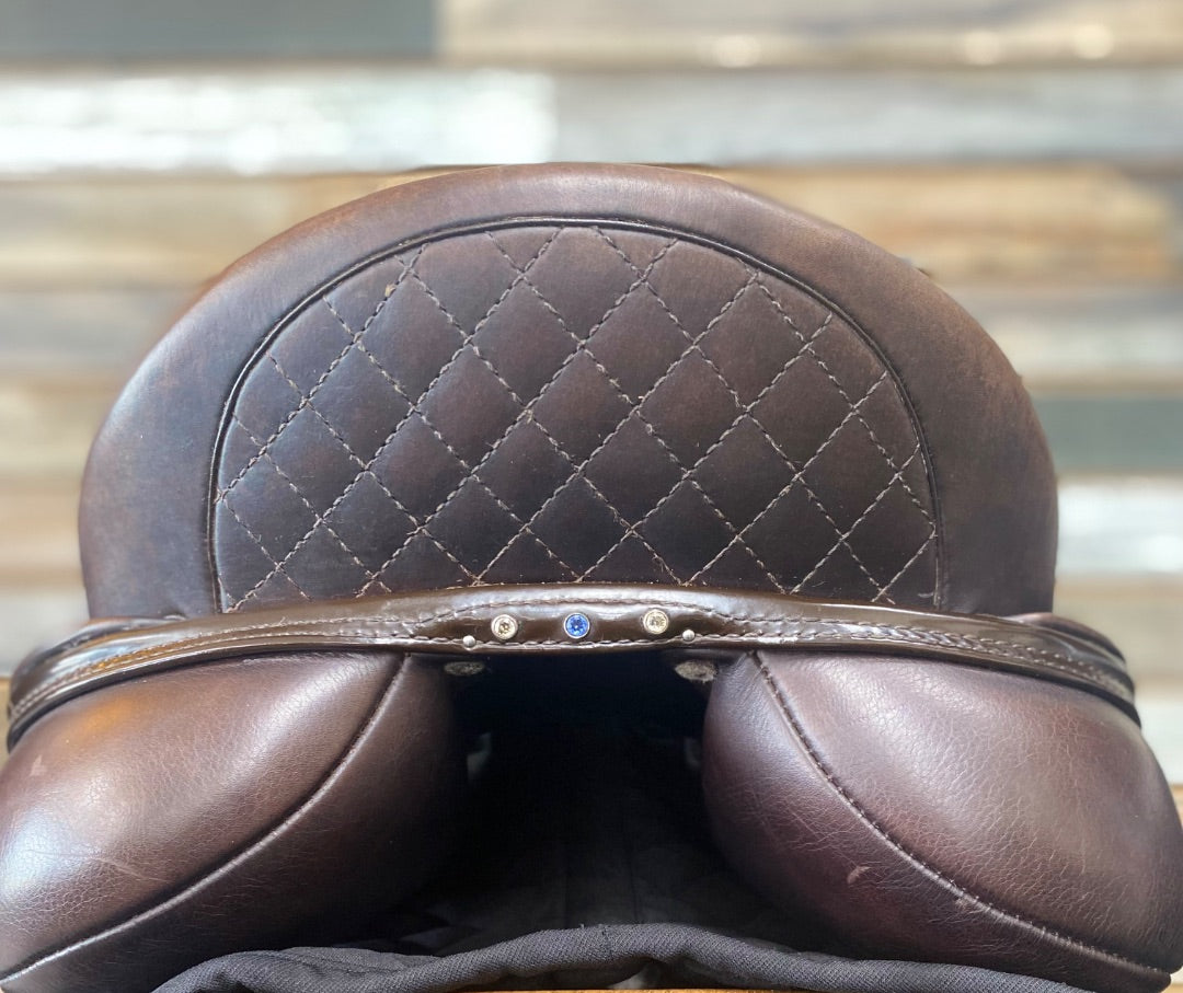 USED Patrick Saddlery Dressage Saddle 17.5 Brown