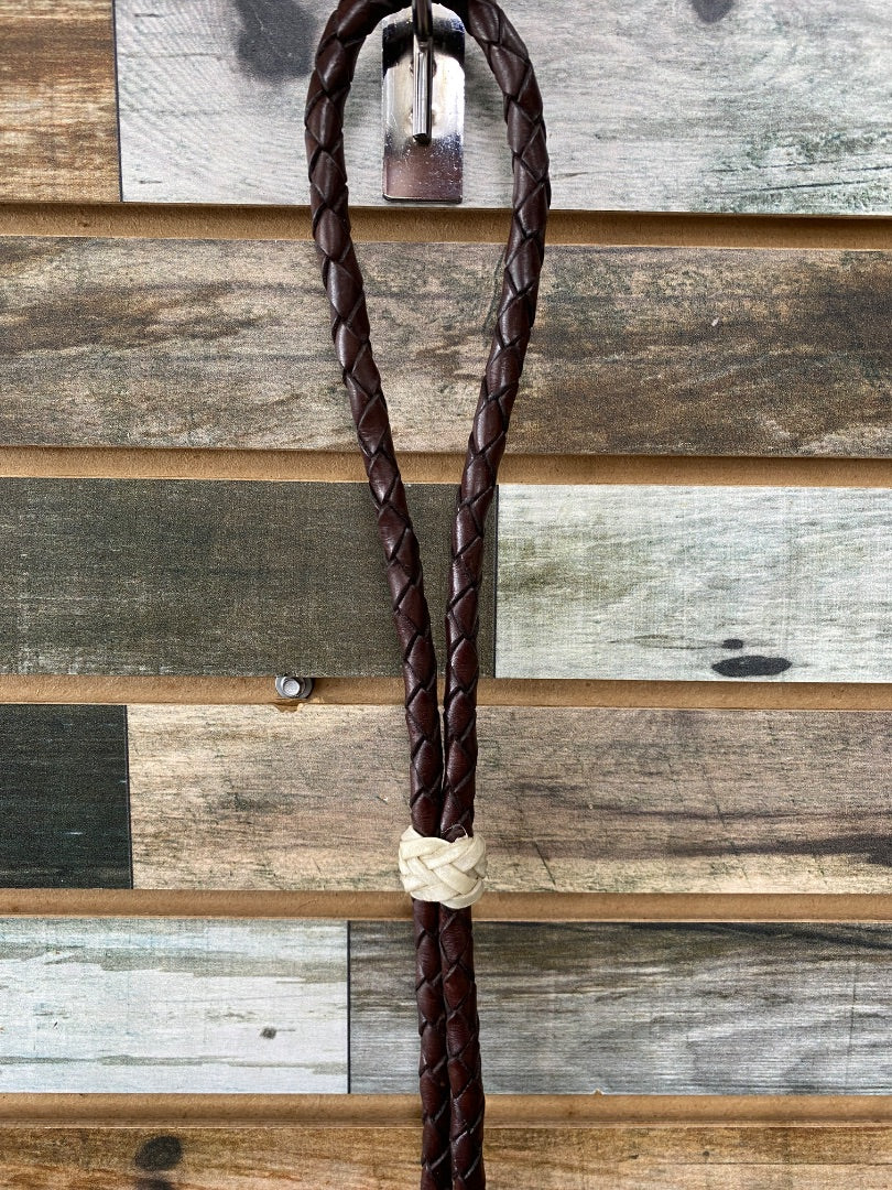 USED Weaver NWT Round Braided Roper Reins 8ft Brown