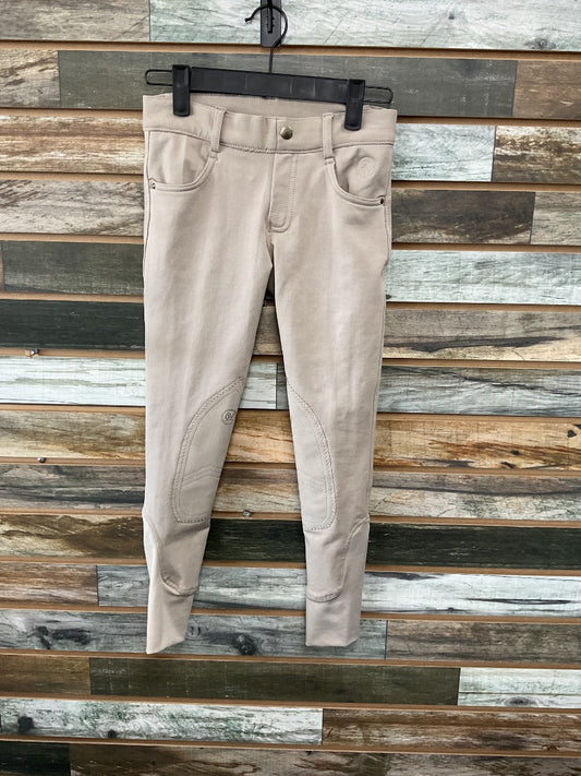 USED Ovation Knee Patch Breeches 10 Tan