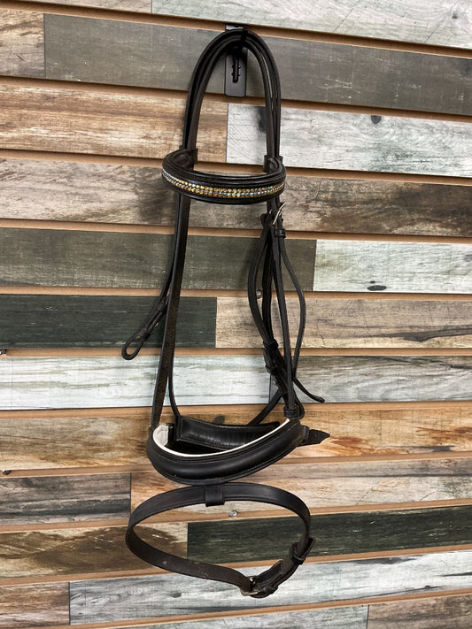 USED  Dressage Bridle Horse Black
