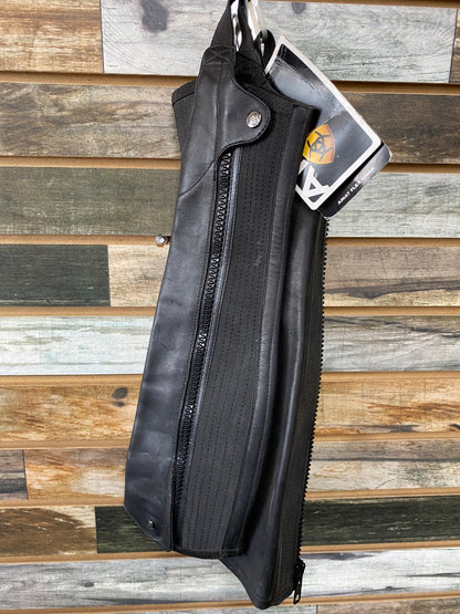 USED Ariat NWT Ladies Flex Half Chaps XSM Black