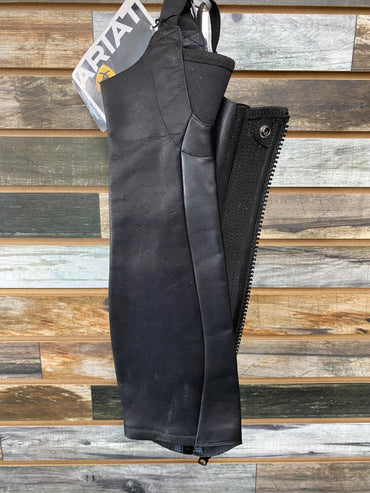 USED Ariat NWT Ladies Flex Half Chaps XSM Black