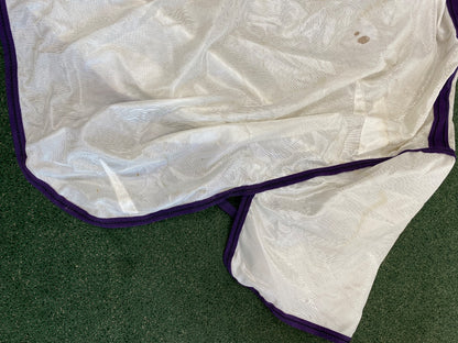 USED Weatherbeeta Fly Sheet w/Neck Attached 81" Purple/white