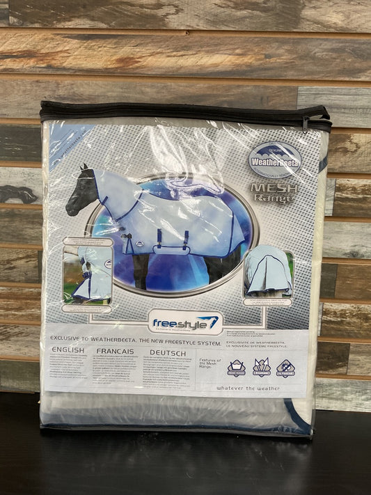 USED Weatherbeeta Fly Sheets 84" White/ Navy
