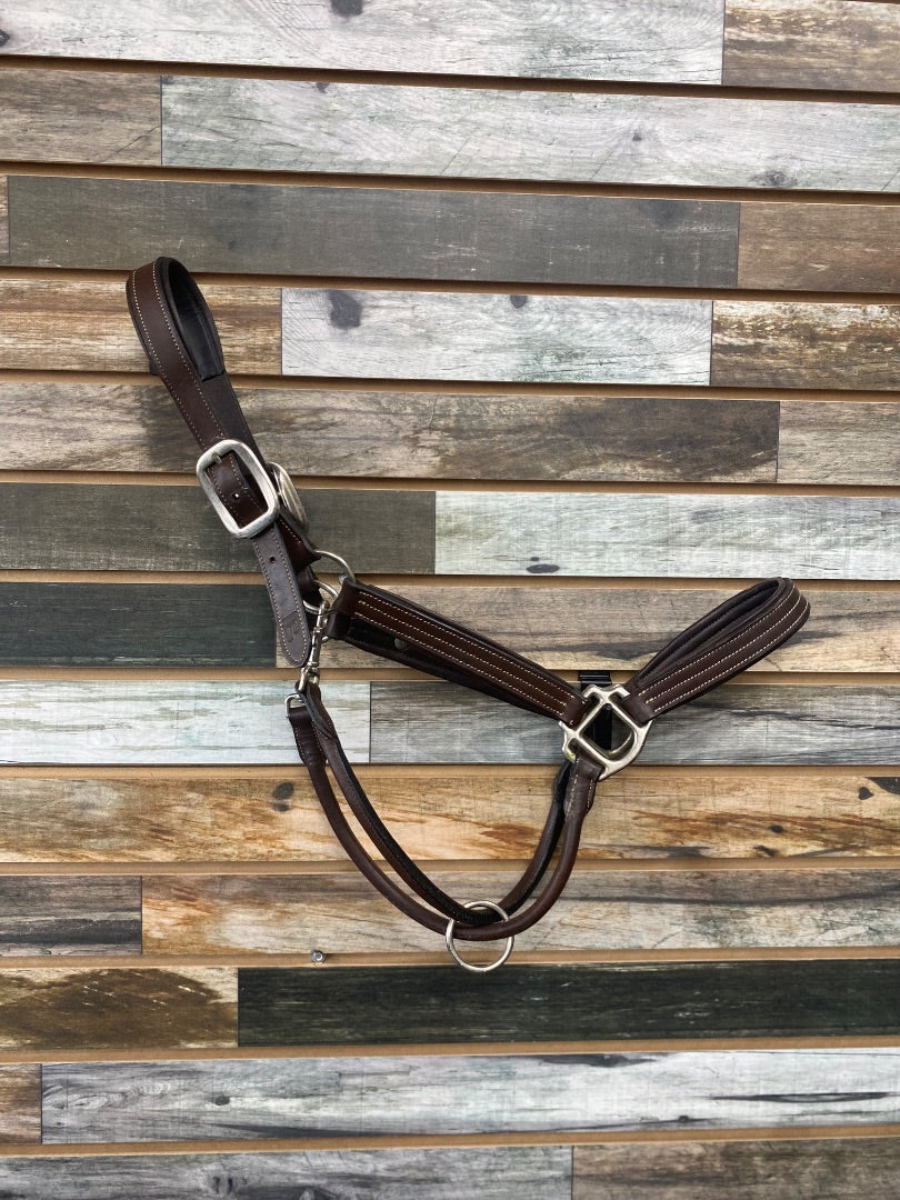 USED Arc De Triomphe Leather Halter Horse Brown