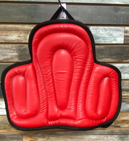 USED  Saddle Cushion 16 1/2" Red w/Black Trim