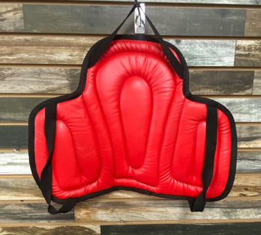 USED  Saddle Cushion 16 1/2" Red w/Black Trim
