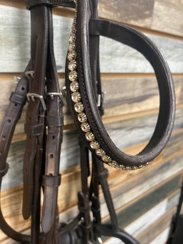 USED Schockemohle Dressage Double Bridle Horse Dark Oil