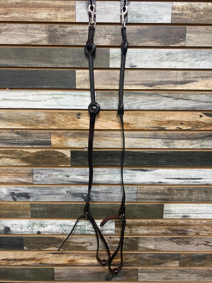 USED Tory Side Reins with Rubber Donuts  Dark Oil