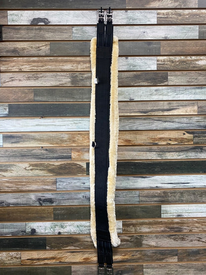 USED Teke Fleece Girth 52” Black/Tan Fleece