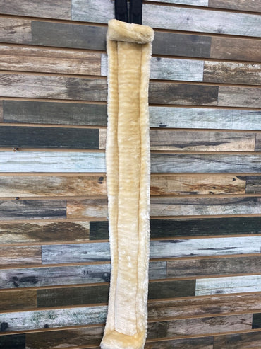 USED Teke Fleece Girth 52” Black/Tan Fleece