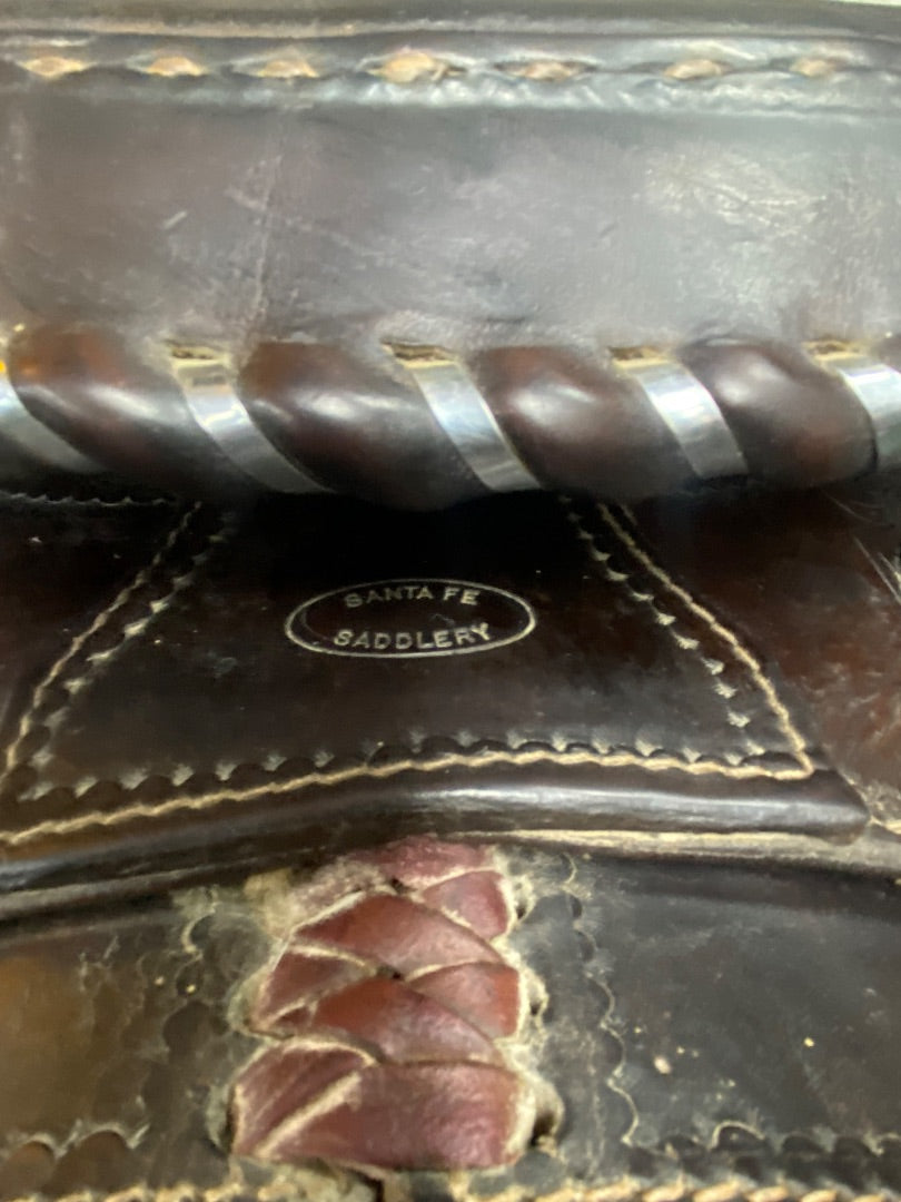 USED Santa Fe Saddlery Pleasure Saddle 15 1/2" Dark Oil