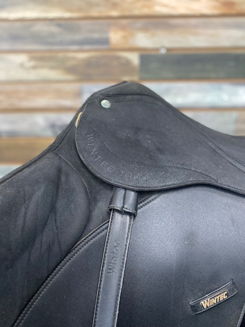 USED Black 17" Wintec 2000 Jump Saddle