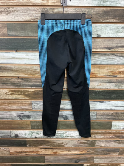 USED Kerrits Riding Tights Medium Black/Blue