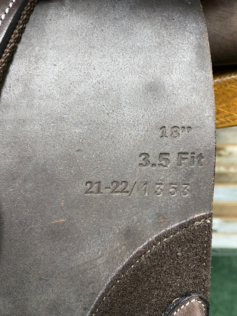 USED (New) HDR Pro Concept Close Contact Saddle 18" Havana