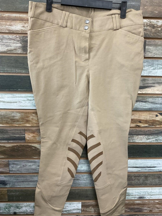 USED Dublin Knee Patch Breeches 34 Beige