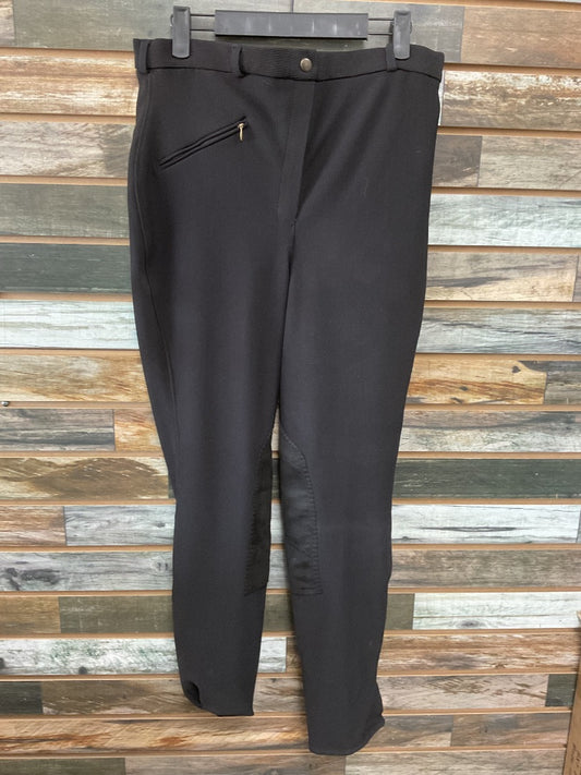 USED TuffRider Ladies English Breeches 34L Black