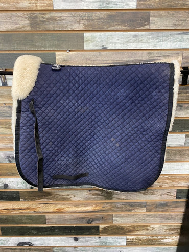 USED Engel English Dressage Pad Horse Navy/White