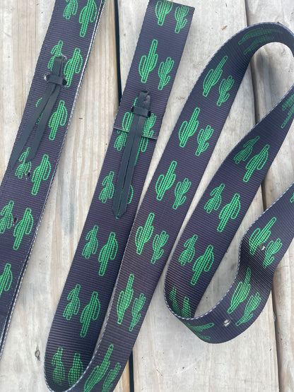 Burch Hill Tack Billet & Latigo - Neon Cactus