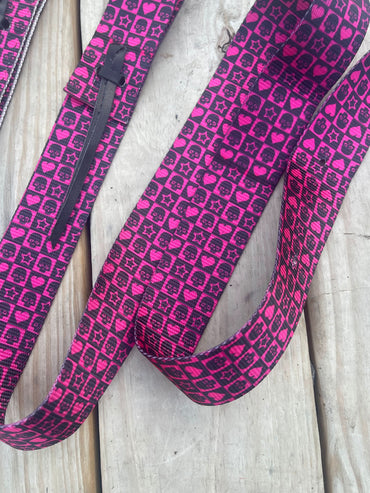 Burch Hill Tack Billet & Latigo - Hearts/Stars/Skulls
