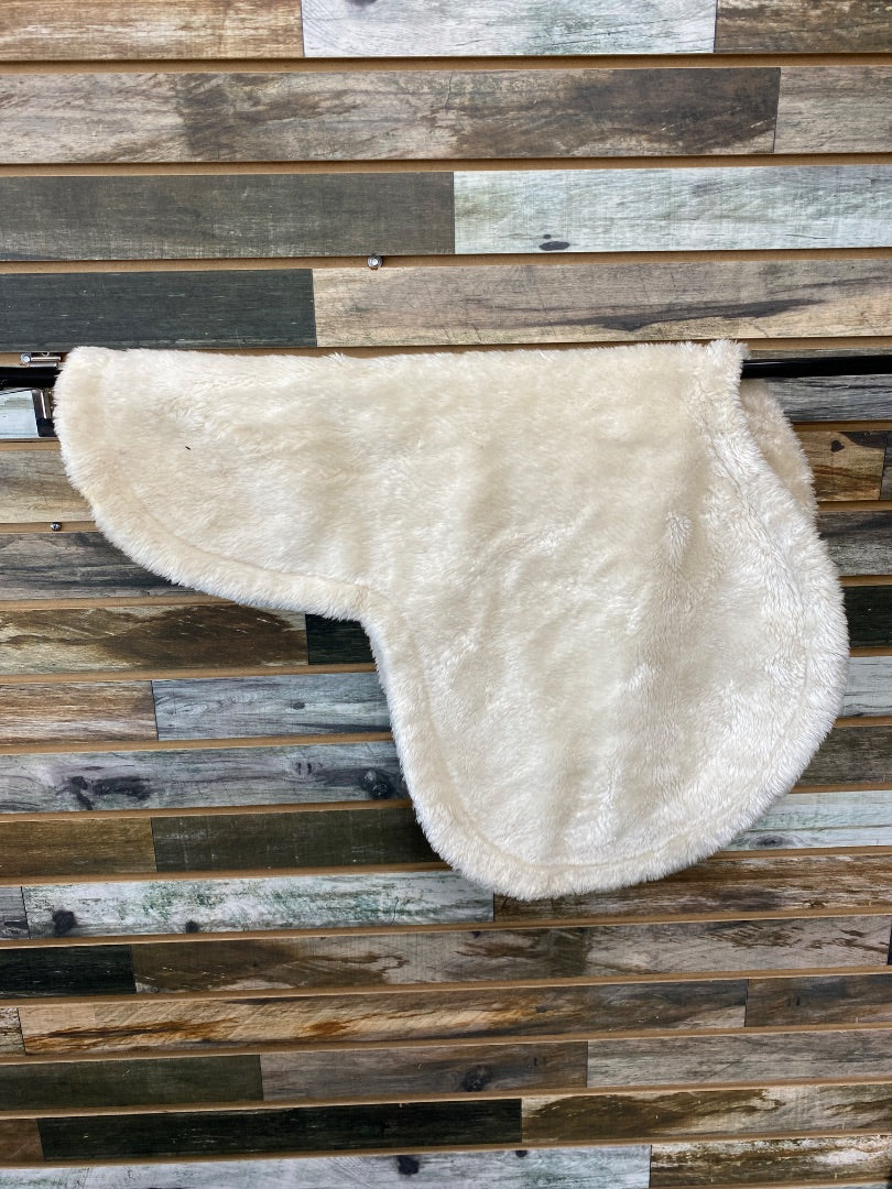 USED Golden Horseshoe Equestrian Shaped English Pad Horse White