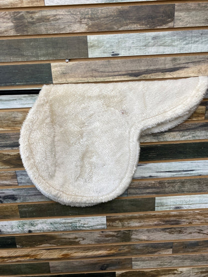 USED Golden Horseshoe Equestrian Shaped English Pad Horse White