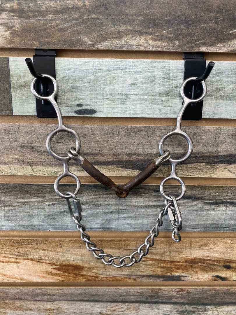 USED Reinsman Junior Cow Horse Snaffle 5" Silver