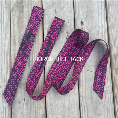 Burch Hill Tack Billet & Latigo - Hearts/Stars/Skulls