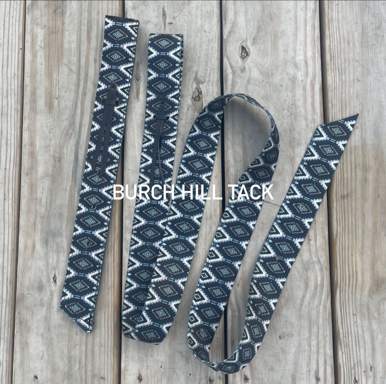 Burch Hill Tack Billet & Latigo - Mexico Aztec