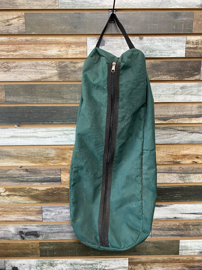 USED Golden Horseshoe Equestrian Bridle Bag Full Hunter Green