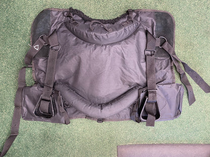 USED (NEW) Black Tough1 Bareback Pad with Stirrups