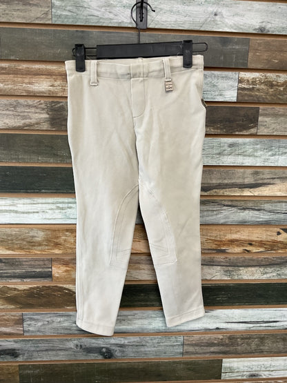 USED Devon-Aire Youth Knee Patch Breeches Small Light Grey