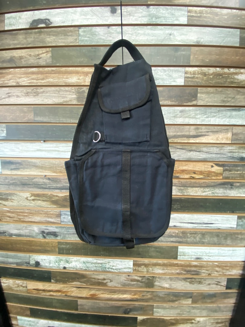 USED (NWT) Black Tough1 Canvas Saddle Bag