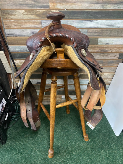 USED  Hereford Ranch/Pleasure Western Saddle 15.5" Brown