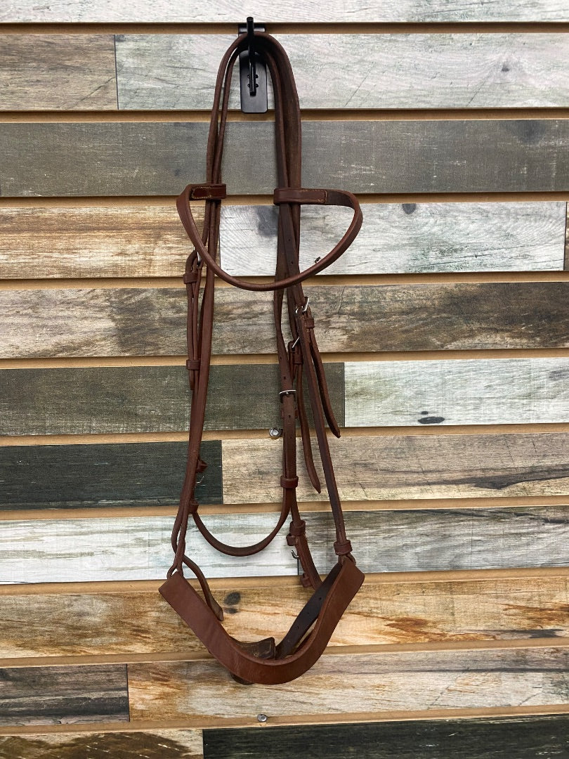 USED Dark Chestnut English Bridle Size Full