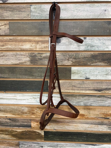 USED Dark Chestnut English Bridle Size Full