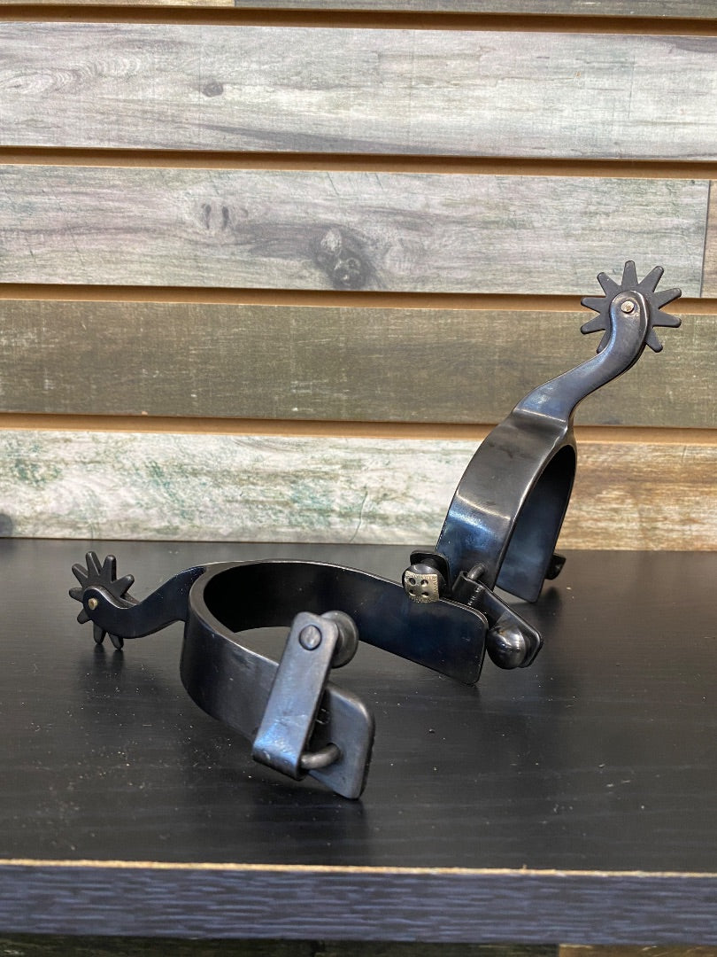 USED (NEW) Tough1 Western Spurs | Black Loaded Pistol