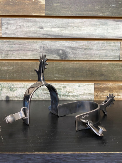 USED (NEW) Tough1 Western Spurs | Silver Star Pistol