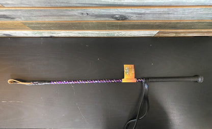 USED (NWT) Tough1 24"  Riding Crop | Purple Horses