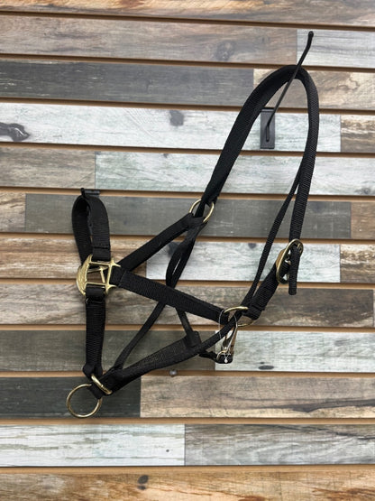 USED Black Nylon Horse Halter | Full