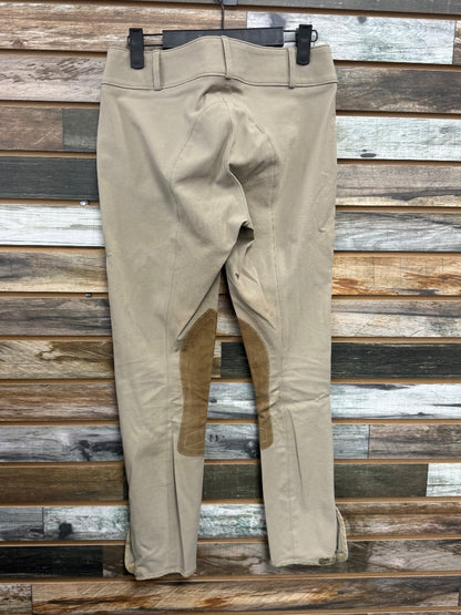 USED Tan Tailored Sportsman Trophy Hunter Ladies Breeches | 26R - Velcro Bottom