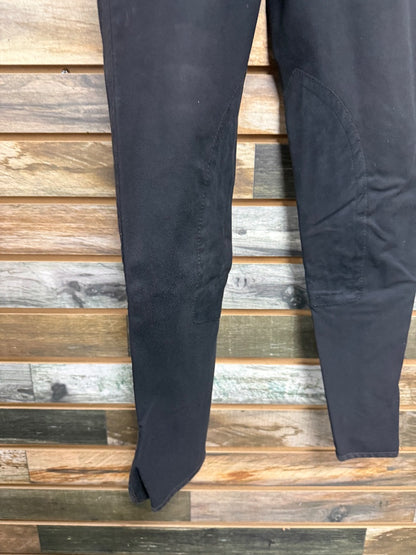 USED Black Tailored Sportsman Trophy Hunter Ladies Breeches | 26R - Velcro Bottom