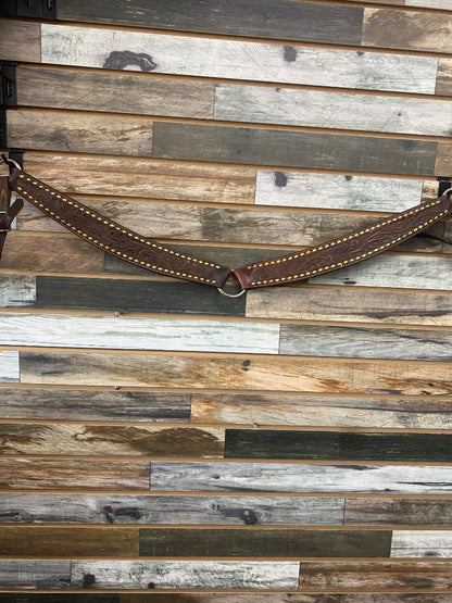 USED  Tripping Collar Full Dark Oil, White Buck Stitch