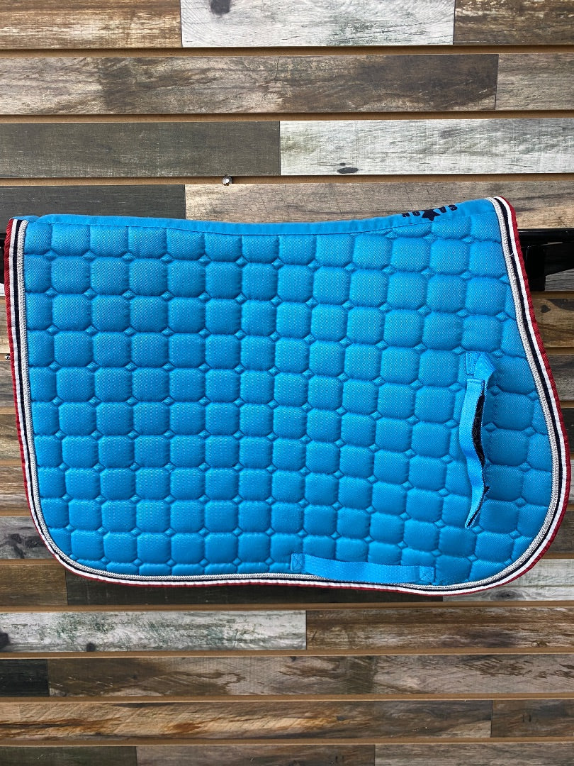 USED Full Saxon All Purpose Saddle Pad with Silver Lining