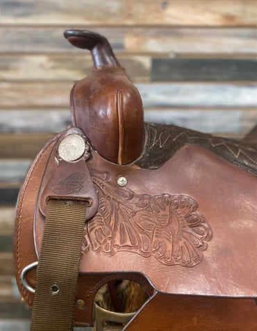 USED Simco Ranch/Pleasure Western Saddle 15” Medium Oil